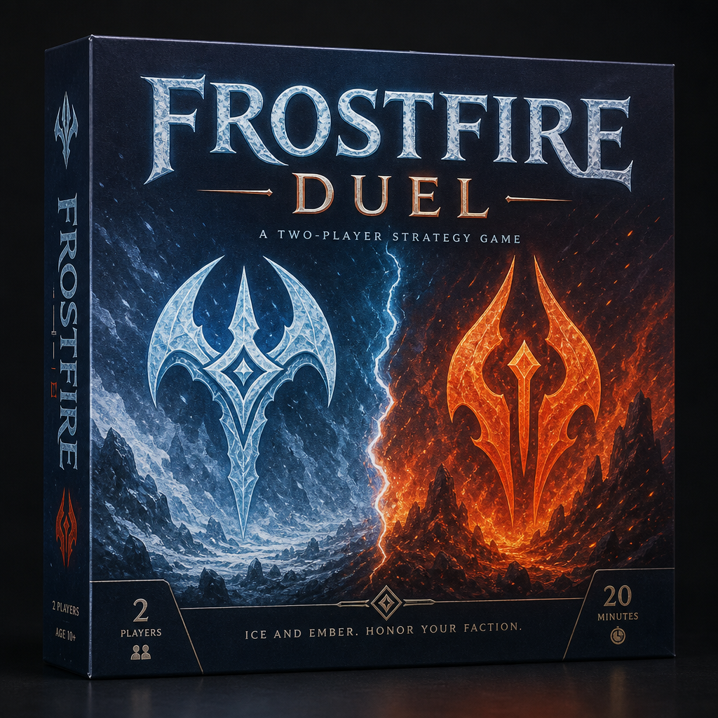Frostfire Duel board game box