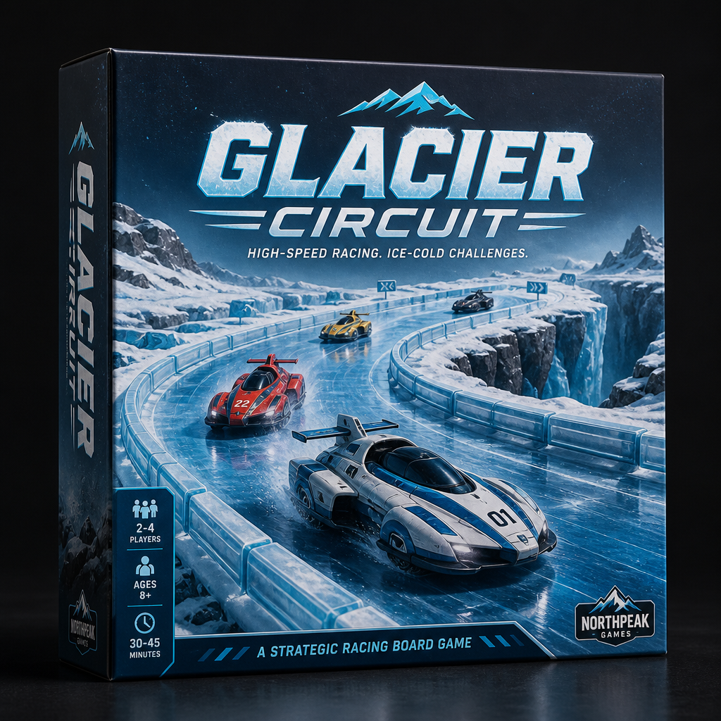 Glacier Circuit board game box